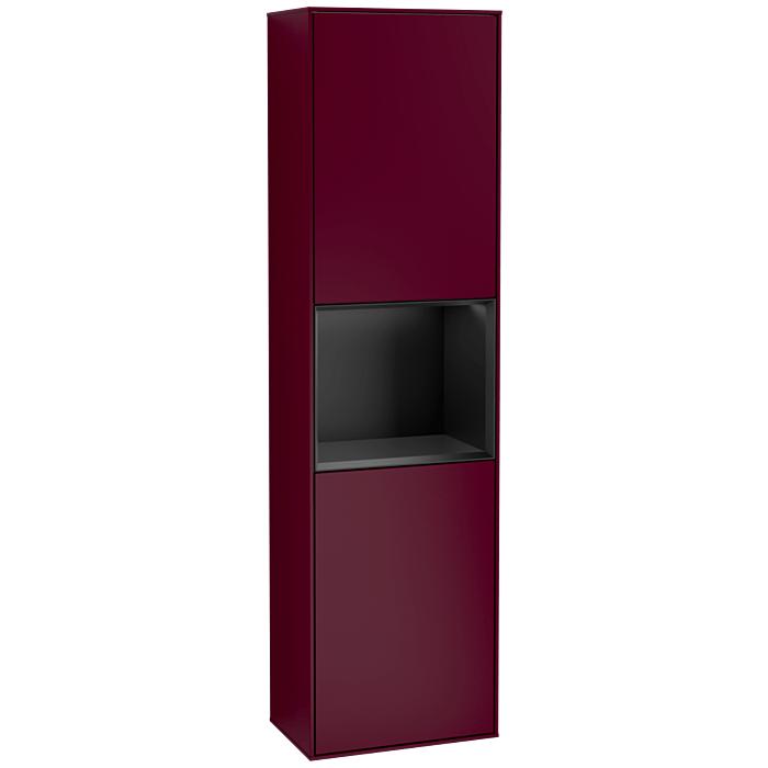 Villeroy Und Boch Finion Hochschrank G460PDHB 41,8X151,6Cm, Links, Emotion, Regal Black Matt Lacquer, Peony Matt