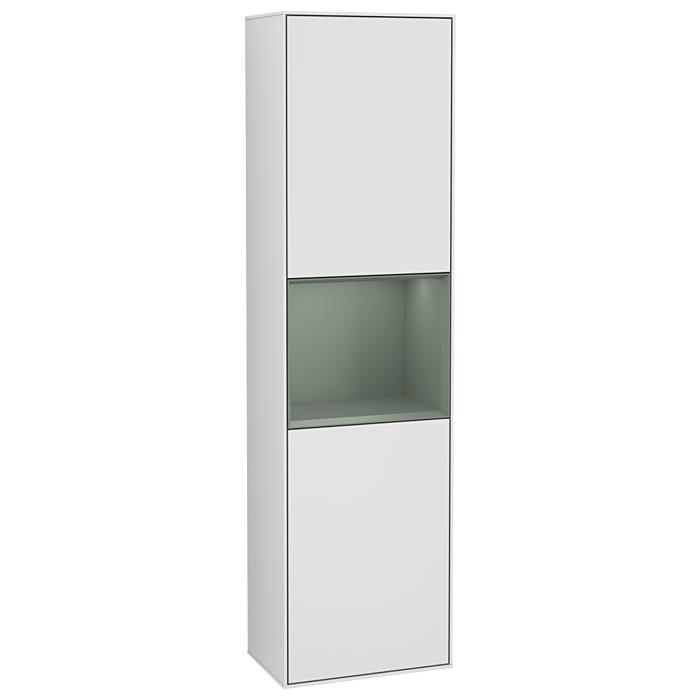 Villeroy Und Boch Finion Hochschrank G470GMMT 41,8X151,6Cm, Rechts, Emotion, Regal Olive Matt Lacquer, White Matt Lacquer