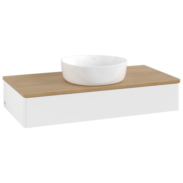Villeroy & Boch Antao Waschtischunterschrank 1000X190X500Mm L09011MT Mit Beleuchtung Fk/Ap: MT/1