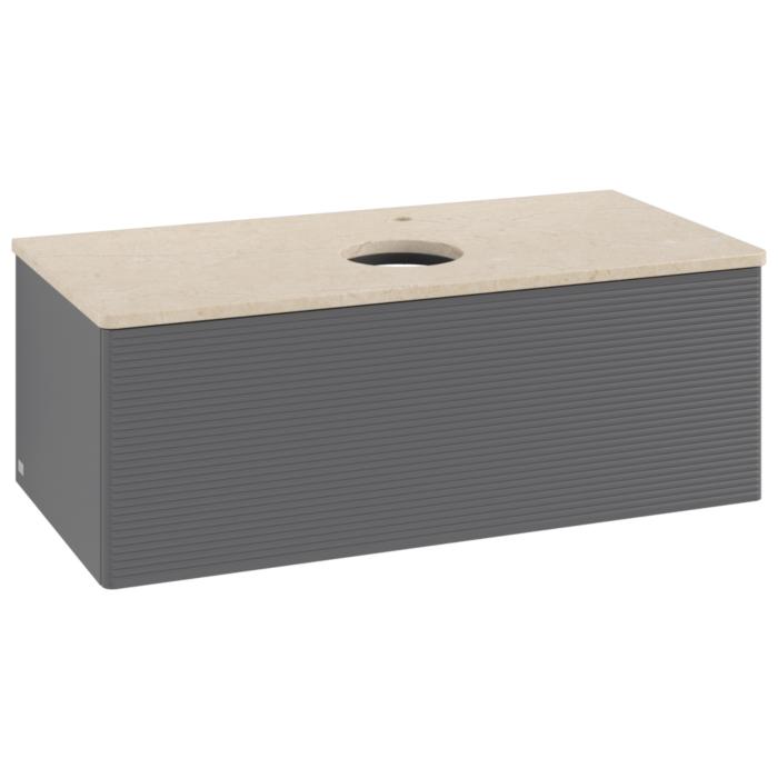 Villeroy & Boch Antao Waschtischunterschrank 1000X360X500Mm L31153GK Mit Beleuchtung Mit Struktur Fk/Ap: GK/3
