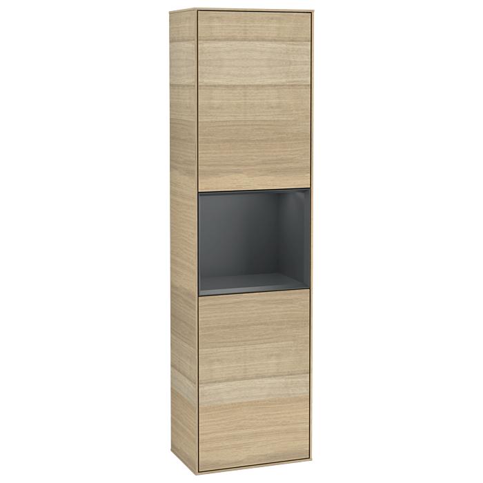 Villeroy Und Boch Finion Hochschrank G470HGPC 41,8X151,6Cm, Rechts, Emotion, Regal Midnight Blue Matt Lacquer, Oak Veneer