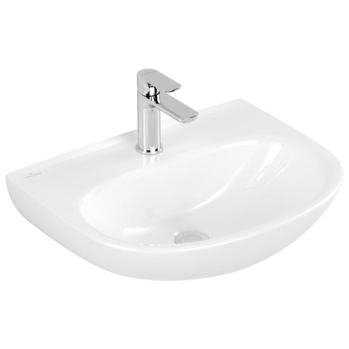Villeroy Und Boch O.Novo Waschtisch 4A405601 55X44Cm, Oval, Hahnloch Ohne ÜBerlauf, Weiß