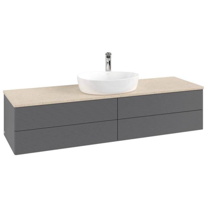 Villeroy & Boch Antao Waschtischunterschrank 1600X360X500Mm K25153GK Mit Struktur Fk/Ap: GK/3