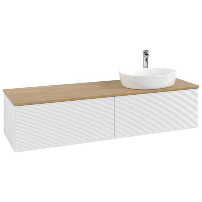 Villeroy & Boch Antao Waschtischunterschrank 1600X360X500Mm L38151GF Mit Beleuchtung Mit Struktur Fk/Ap: GF/1