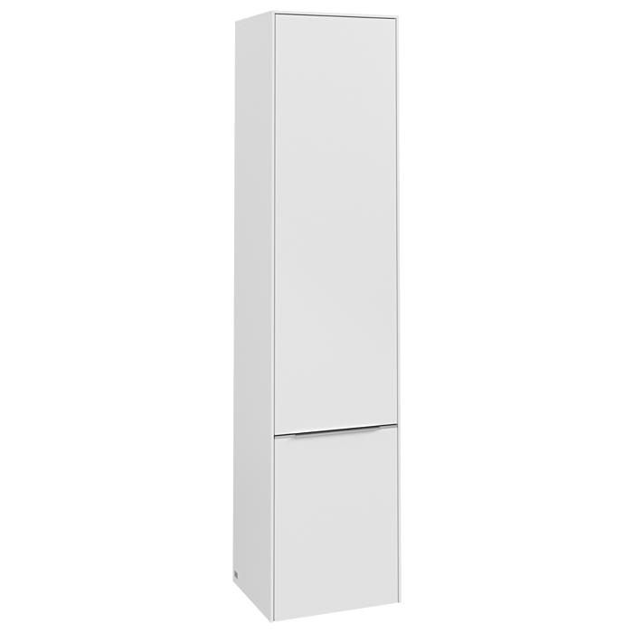 Villeroy Und Boch Subway 3.0 Hochschrank C58700VF 40X171X36,2Cm, Schanier Rechts/Griff Aluminium GläNzend, Pure White