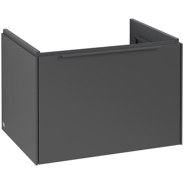 Villeroy Und Boch Subway 3.0 Waschtisch-Unterschrank C57502VR 62,2X42,9X47,8Cm, Ohne Led/Griff Monochrom, Graphite