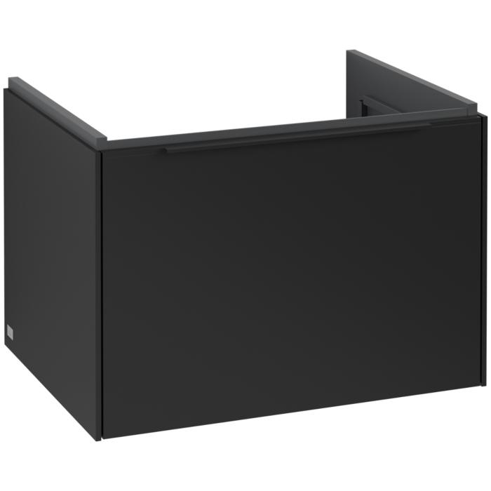 Villeroy Und Boch Subway 3.0 Waschtisch-Unterschrank C57501VL 62,2X42,9X47,8Cm, Ohne Led/Griff Volcano Black, Volcano Black
