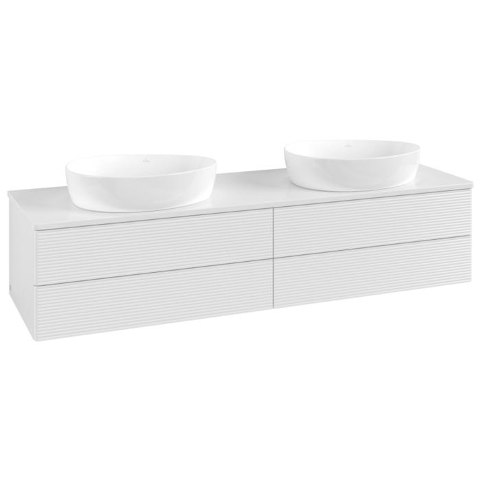 Villeroy & Boch Antao Waschtischunterschrank 1600X360X500Mm L28110GF Mit Beleuchtung Mit Struktur Fk/Ap: GF/0