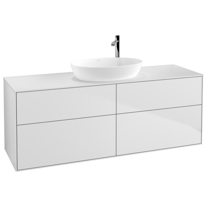Villeroy Und Boch Finion Waschtischunterschrank F97100MT 160X60,3Cm, Abdeckplatte White Matt, White Matt Lacquer