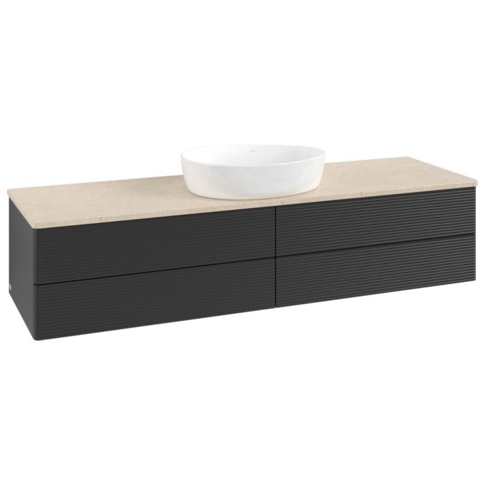 Villeroy & Boch Antao Waschtischunterschrank 1600X360X500Mm L25113PD Mit Beleuchtung Mit Struktur Fk/Ap: PD/3