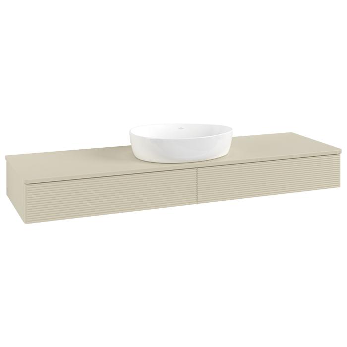 Villeroy & Boch Antao Waschtischunterschrank 1600X190X500Mm L14110HJ Mit Beleuchtung Mit Struktur Fk/Ap: HJ/0
