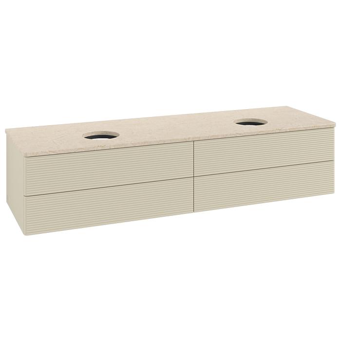Villeroy & Boch Antao Waschtischunterschrank 1600X360X500Mm L28113HJ Mit Beleuchtung Mit Struktur Fk/Ap: HJ/3