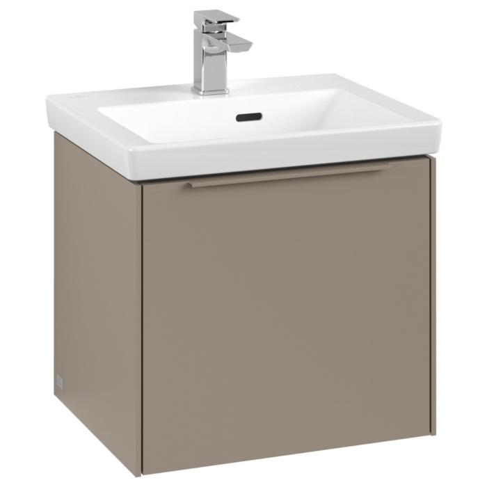 Villeroy Und Boch Subway 3.0 Waschtisch-Unterschrank C580L2VM 47,3X42,9X40,75Cm, Mit Led/Griff Monochrom, Taupe