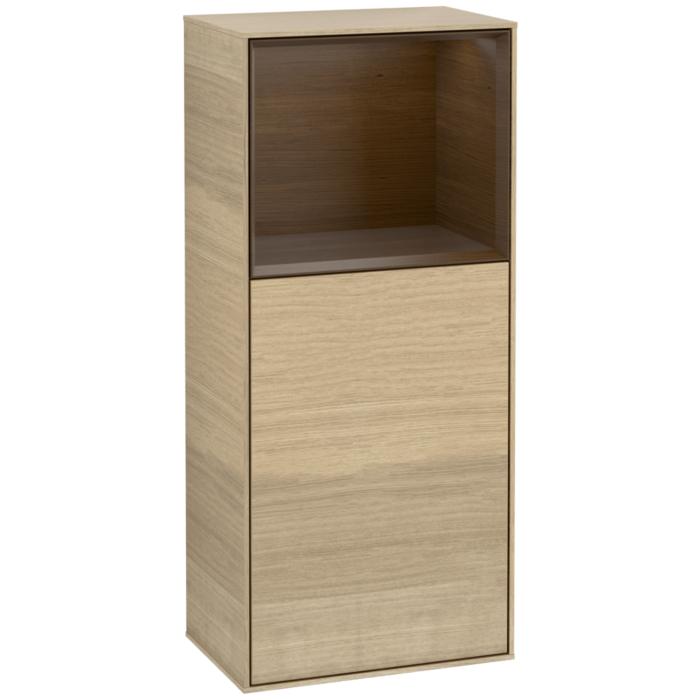 Villeroy Und Boch Finion Seitenschrank G500GNPC 41,8X93,6Cm, Links, Emotion, Regal Oben Walnut Veneer, Oak Veneer
