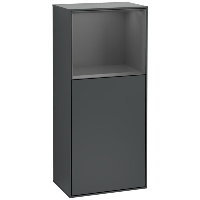 Villeroy Und Boch Finion Seitenschrank G510GKHG 41,8X93,6Cm, Rechts, Emotion, Regal Oben Anthracite Matt, Midnight Blue Matt Lacquer