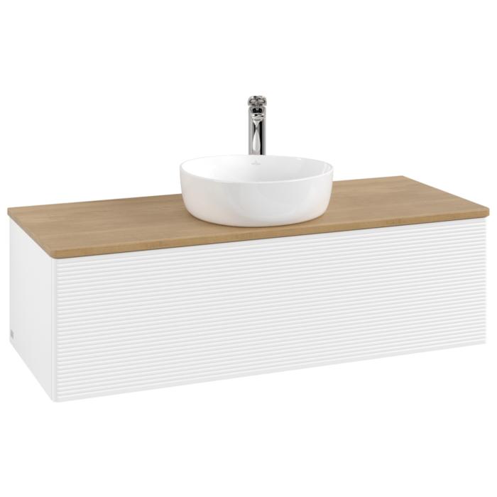 Villeroy & Boch Antao Waschtischunterschrank 1200X360X500Mm L32151MT Mit Beleuchtung Mit Struktur Fk/Ap: MT/1