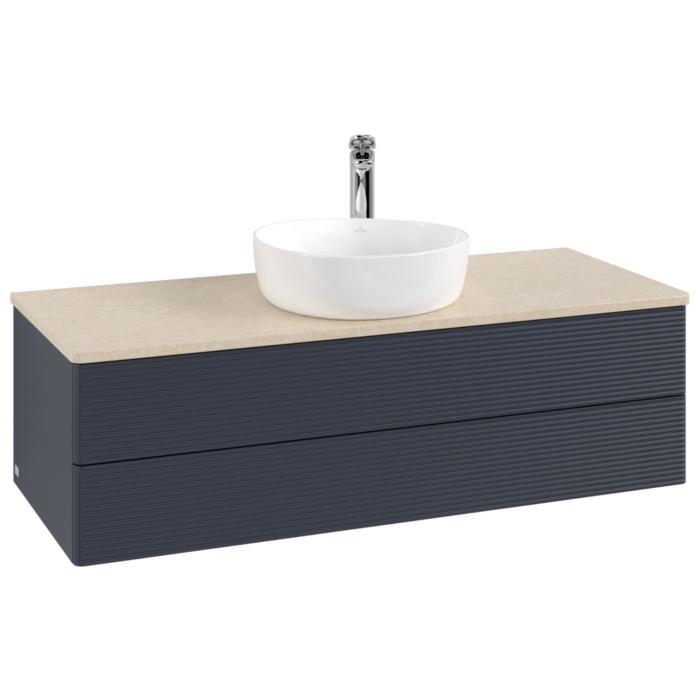 Villeroy & Boch Antao Waschtischunterschrank 1200X360X500Mm L21153HG Mit Beleuchtung Mit Struktur Fk/Ap: HG/3