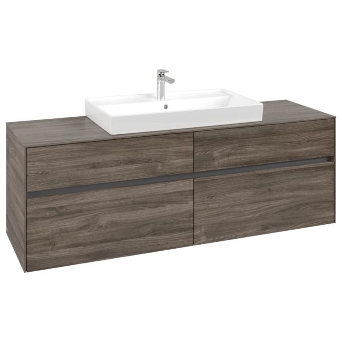 Villeroy und Boch Collaro Waschtischunterschrank C02800RK 160x54,8x50cm, Waschtisch mittig, Stone Oak