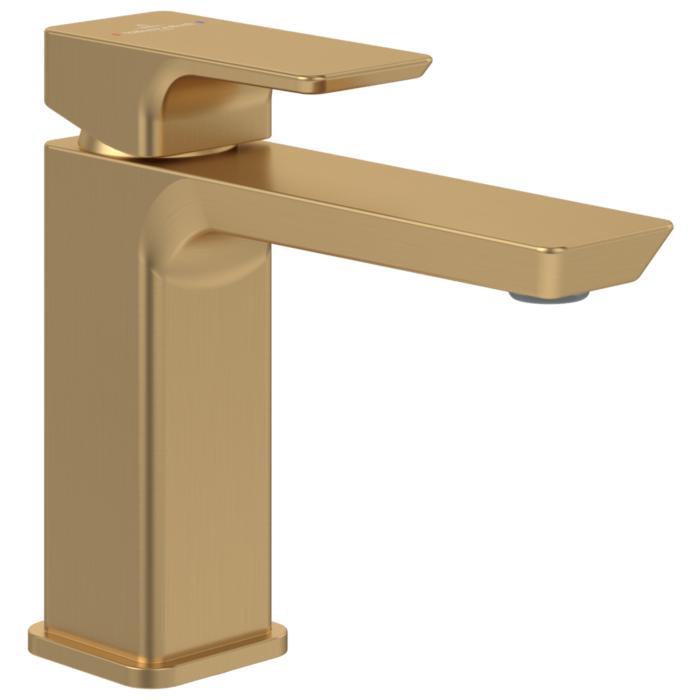 Villeroy Und Boch Subway 3.0 Einhebel-Waschtischarmatur TVW11200300076 Ohne Ablaufgarnitur, Brushed Gold