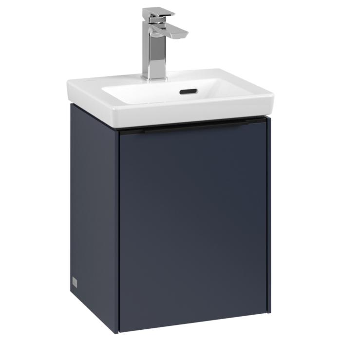Villeroy Und Boch Subway 3.0 Waschtisch-Unterschrank C58401VQ 35,1X42,9X30,9Cm, Schanier Rechts/Griff Volcano Black, Marine Blue