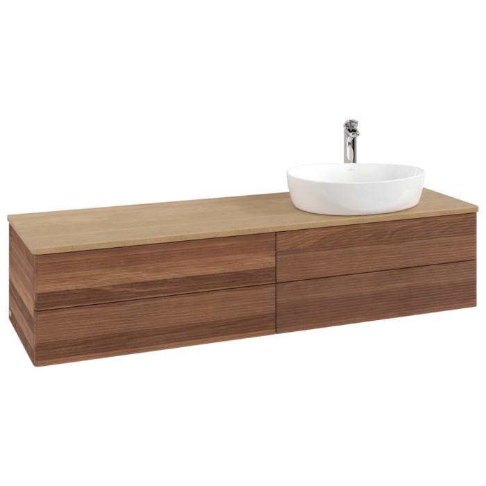 Villeroy & Boch Antao Waschtischunterschrank 1600X360X500Mm L27151HM Mit Beleuchtung Mit Struktur Fk/Ap: HM/1