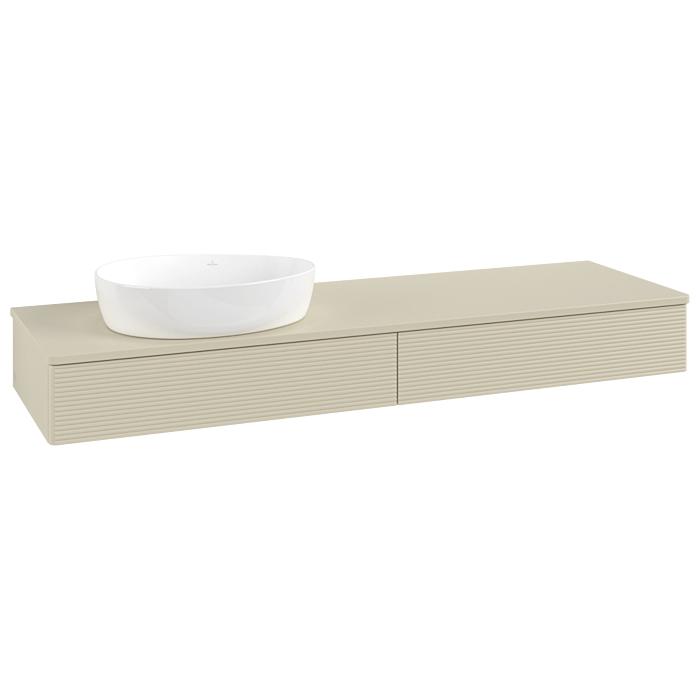 Villeroy & Boch Antao Waschtischunterschrank 1600X190X500Mm L15150HJ Mit Beleuchtung Mit Struktur Fk/Ap: HJ/0
