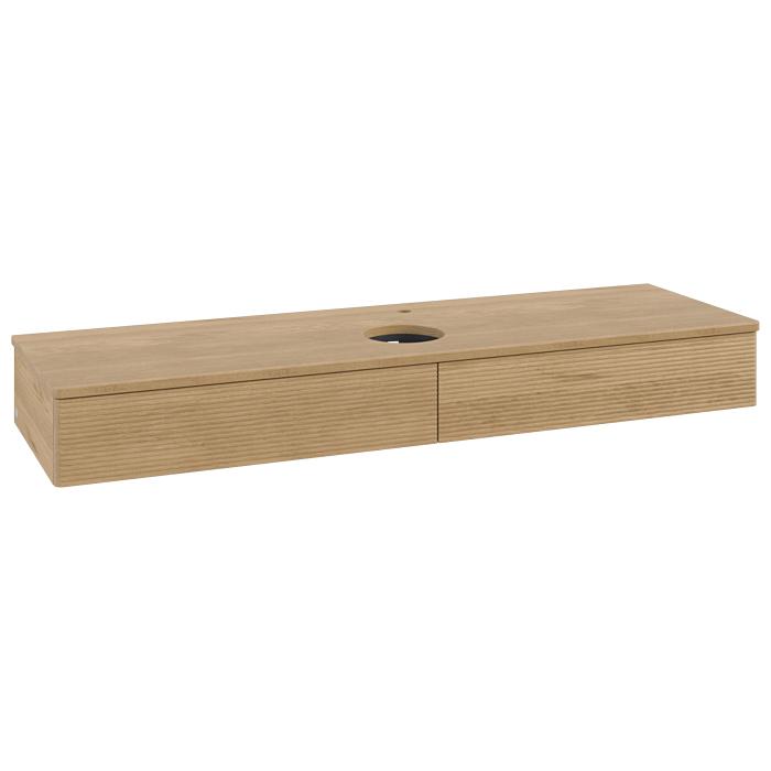 Villeroy & Boch Antao Waschtischunterschrank 1600X190X500Mm L14151HN Mit Beleuchtung Mit Struktur Fk/Ap: HN/1