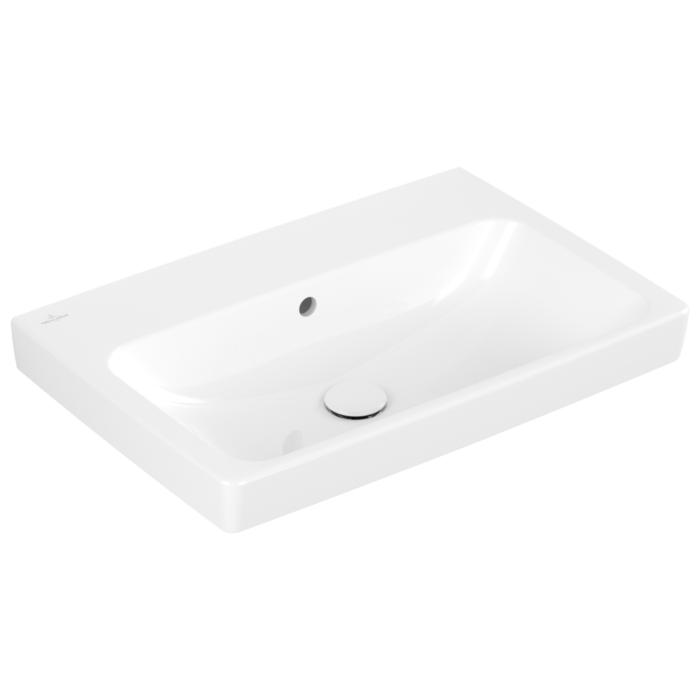 Villeroy Und Boch Architectura Waschbecken 4A8767T2 650 X 445 X 165 Mm, Weiß Alpin Antibac Ceramicplus, Mit ÜBerlauf