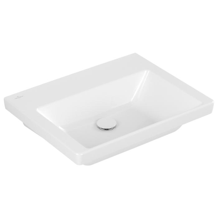 Villeroy Und Boch Subway 3.0 Schrank-Waschtisch 4A7063R1 60X47Cm, Ohne Hahnloch/Ohne ÜBerlauf, Weiß C-Plus