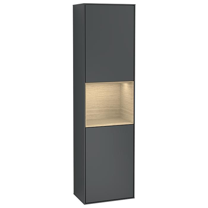 Villeroy Und Boch Finion Hochschrank G470PCHG 41,8X151,6Cm, Rechts, Emotion, Regal Oak Venerr, Midnight Blue Matt Lacquer