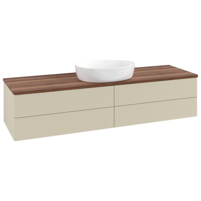 Villeroy & Boch Antao Waschtischunterschrank 1600X360X500Mm L25112HJ Mit Beleuchtung Mit Struktur Fk/Ap: HJ/2