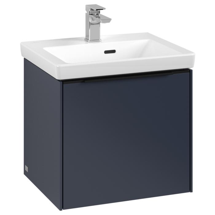 Villeroy Und Boch Subway 3.0 Waschtisch-Unterschrank C58001VQ 47,3X42,9X40,75Cm, Ohne Led/Griff Volcano Black, Marine Blue