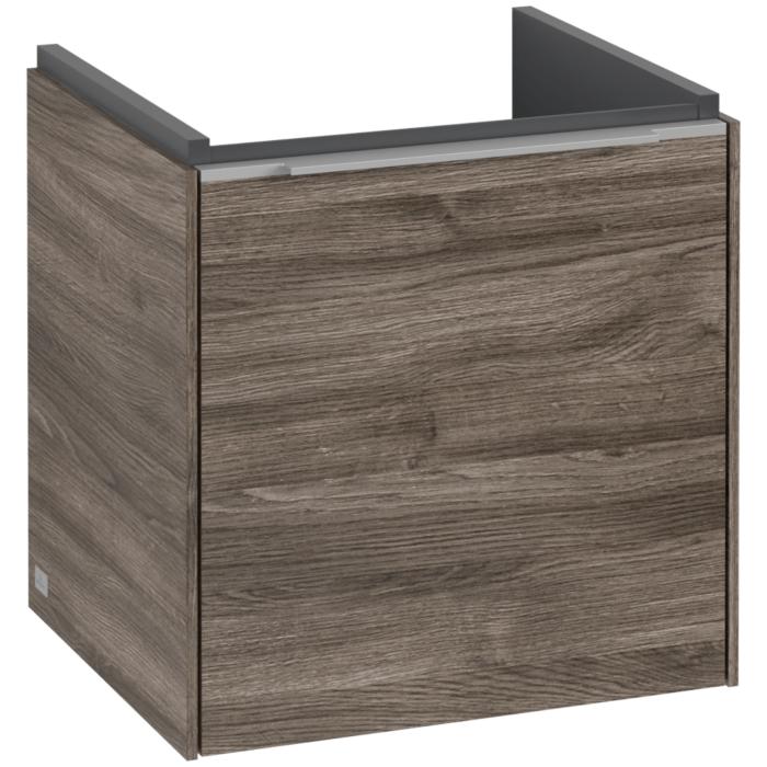 Villeroy Und Boch Subway 3.0 Waschtisch-Unterschrank C58100RK 42,3X42,9X37,75Cm, Schanier Links/Griff Aluminium GläNzend, Stone Oak