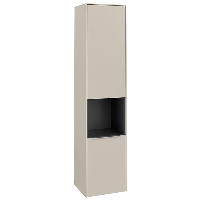 Villeroy Und Boch Subway 3.0 Hochschrank C58900VN 40X171X36,2Cm, Schanier Rechts/Griff Aluminium GläNzend, Cashmere Grey