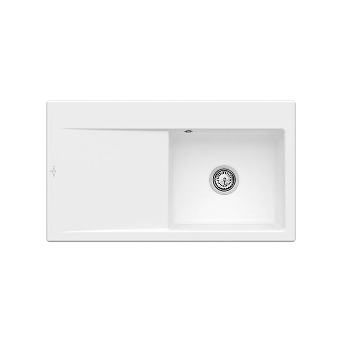 Villeroy Und Boch Subway Style 50 EinbauspüLe 335100RW SpüLbecken Rechts, 900 X 510 Mm, Stone White Ceramicplus