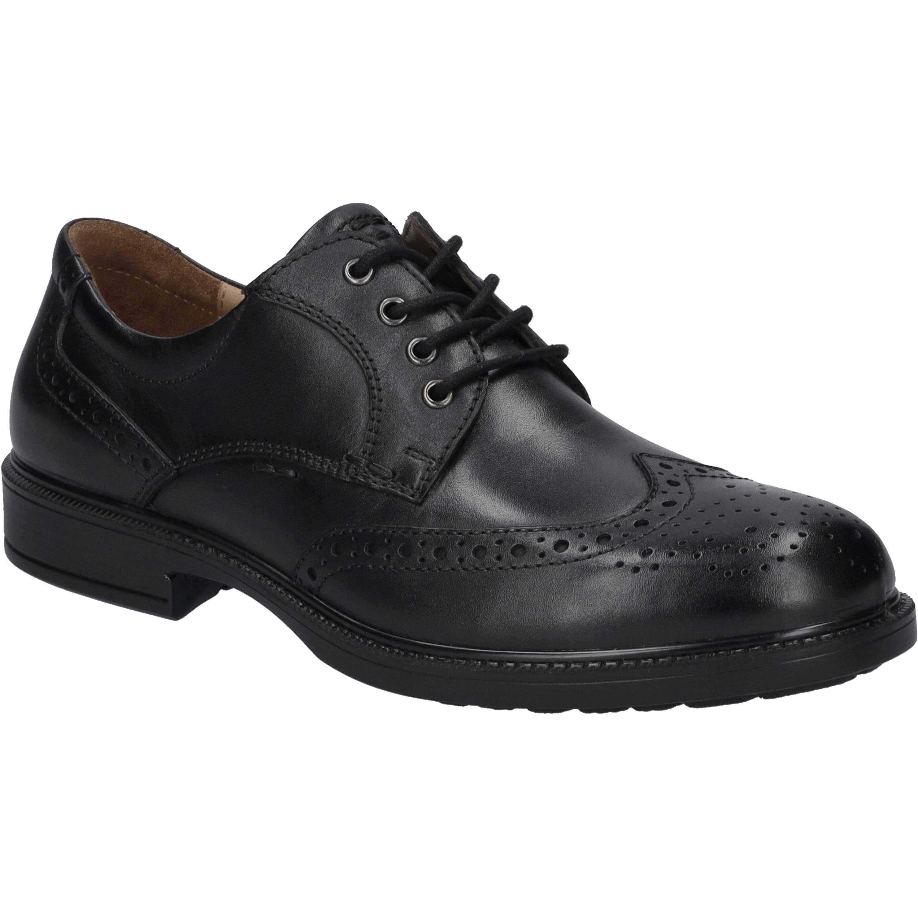 SchnüRschuh Josef Seibel "Harry 07, Schwarz", Herren, Gr. 44, Schwarz, Obermaterial: 100% Rindsleder Leather Cow., Schuhe SchnüRschuh