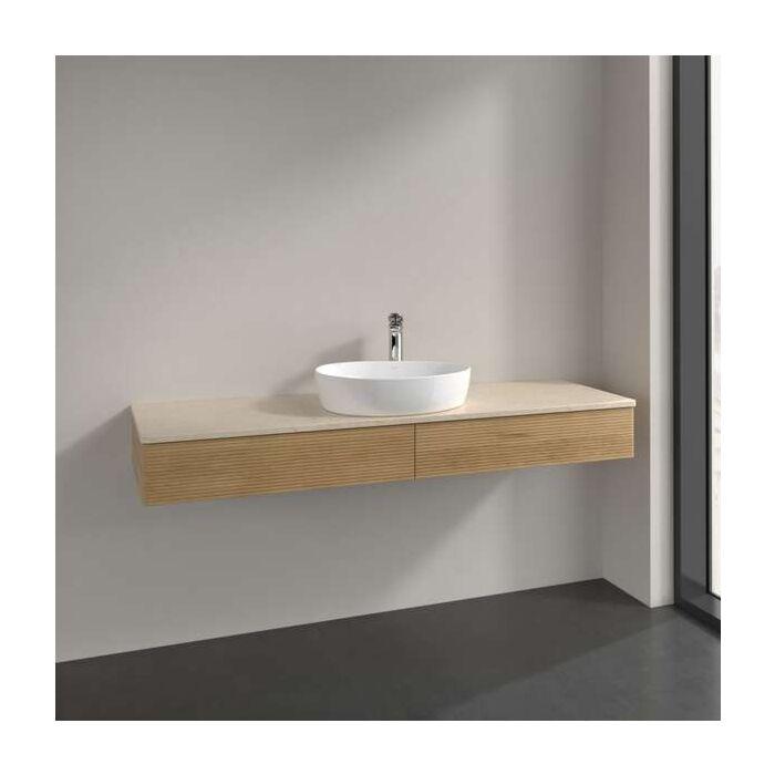 Villeroy Und Boch Antao Waschtisch-Unterschrank K14113HN 160X19X50Cm, Waschbeckenplattenfarbe Botticino, Honey Oak
