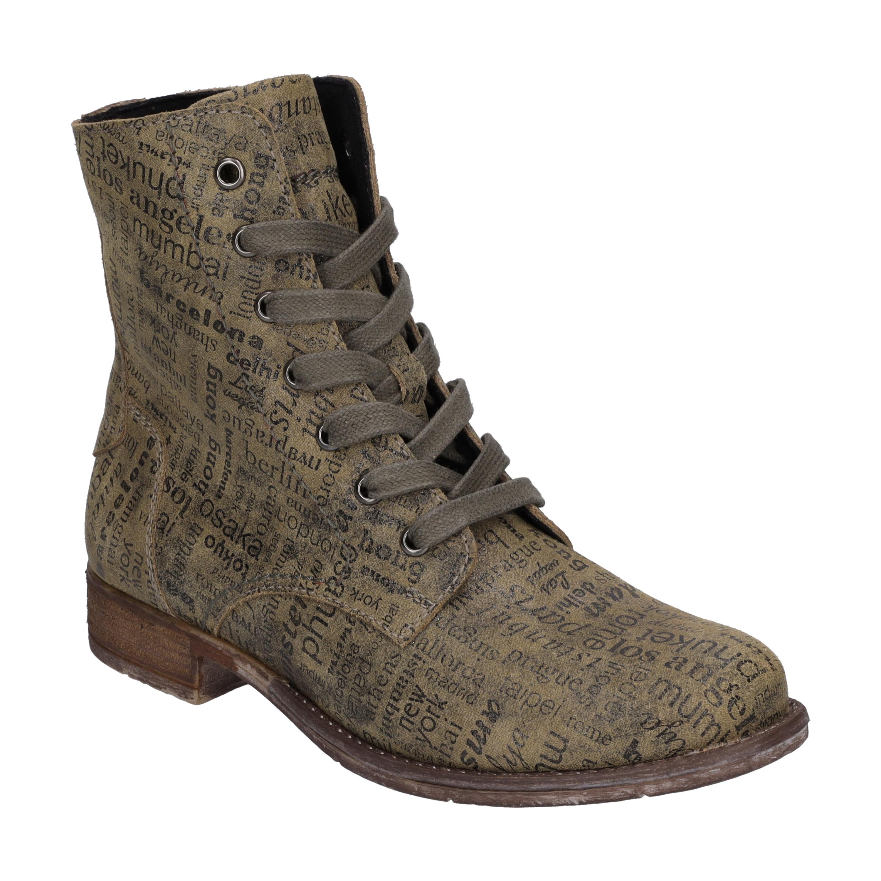 Stiefelette Josef Seibel "Sienna 82, Oliv", Damen, Gr. 38, GrüN (Oliv), Obermaterial: 100% Rindsleder Leather Cow., Schuhe Stiefelette