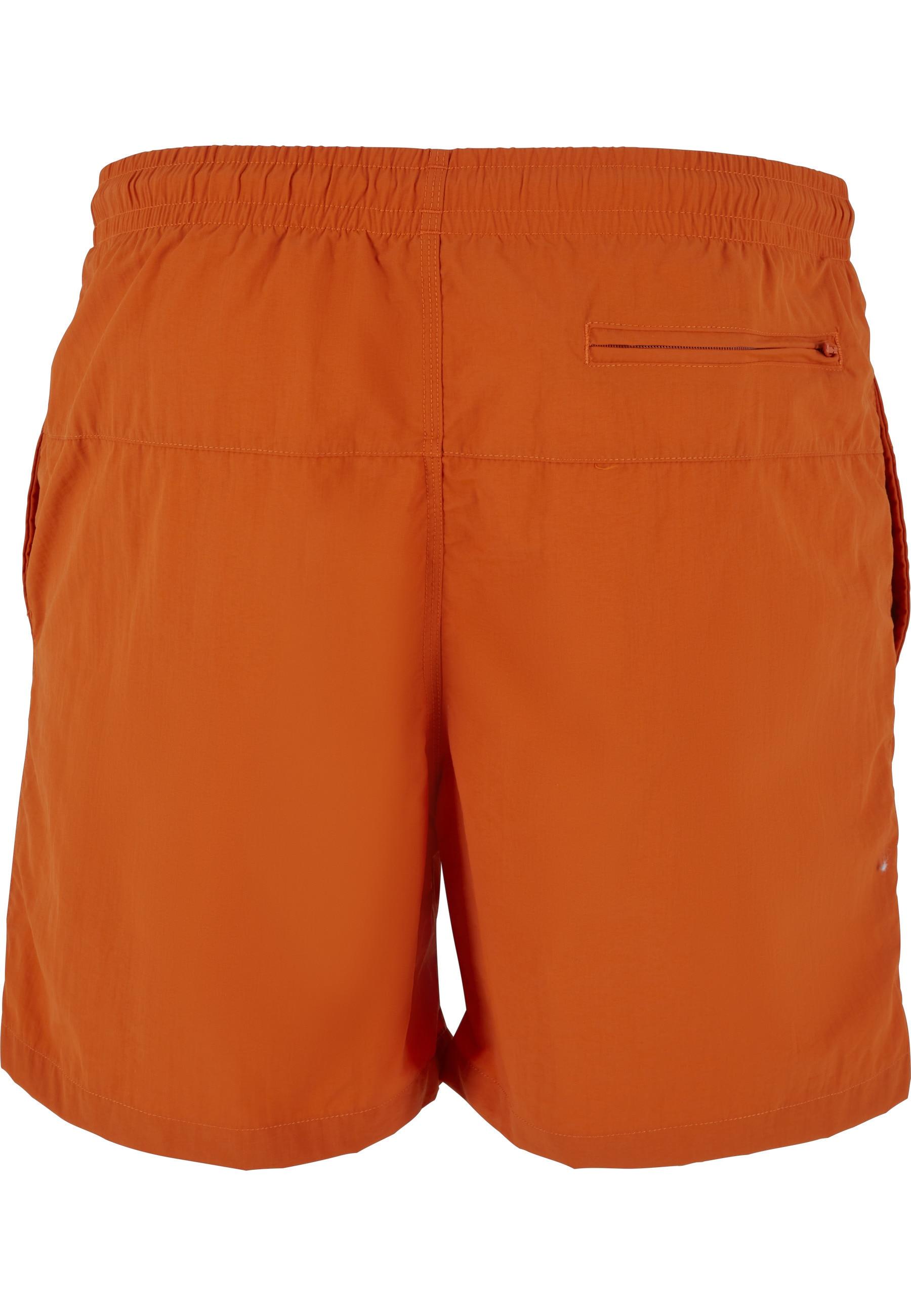 Badeshorts Urban Classics "Urban Classics Herren Block Swim Shorts", Herren, Gr. Xxl, Us-GrößEn, Orange (Rust Orange), 100% Polyamid, Badehosen Badeshorts
