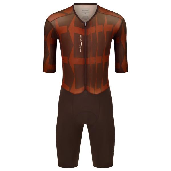 Santini - Mads Pedersen Momentum Series S/S Aerosuit - Veloeinteiler Gr L braun