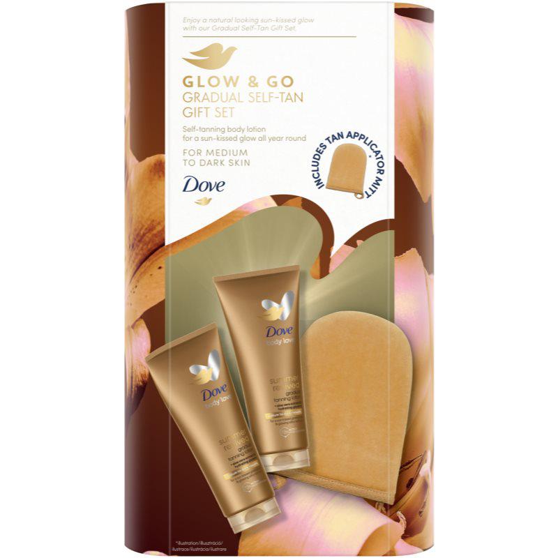 Dove Glow & Go Gradual Self-Tan Gift Set set voor een perfecte bronzing