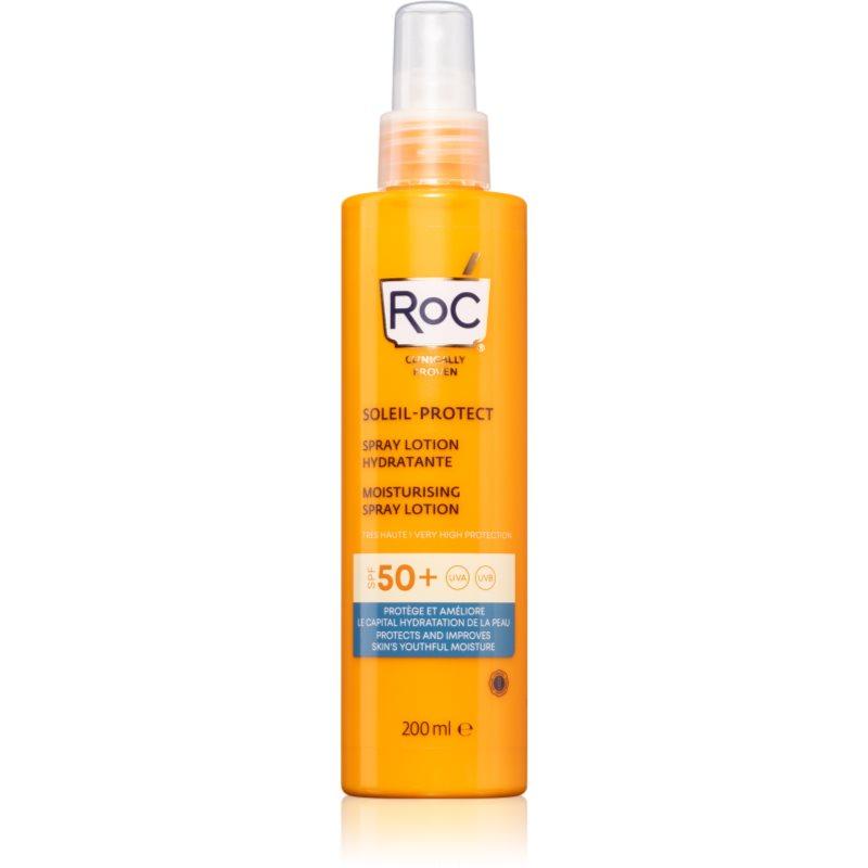 RoC Soleil Protexion+ Moisturising Spray Lotion Hydraterende Bruinings Spray SPF 50+ 200 ml