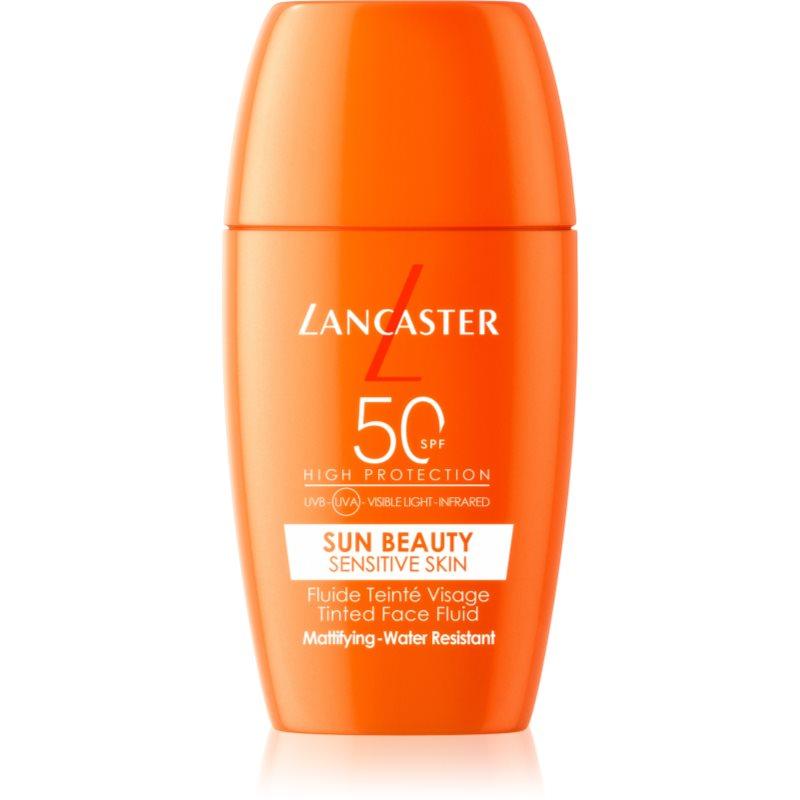 Lancaster Sun Sensitive Tinted Mattifying Fluid Matterende Emulsie Waterproof SPF 50 30 ml