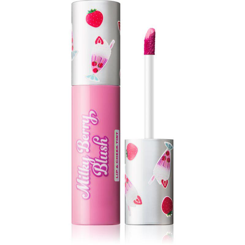 I Heart Revolution Milkshake Milky Berry Blush multifunctionele lip- en gezichts make-up Tint Strawberry Shake 10 ml