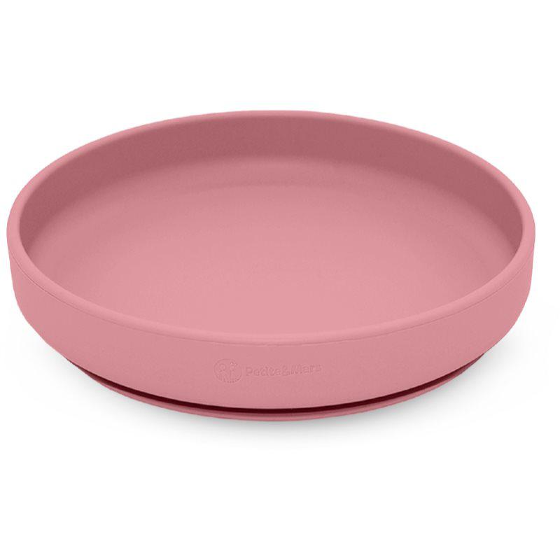 Petite&Mars Take&Match Silicone Plate bord met zuignap Dusty Rose 6 m+ 1 st