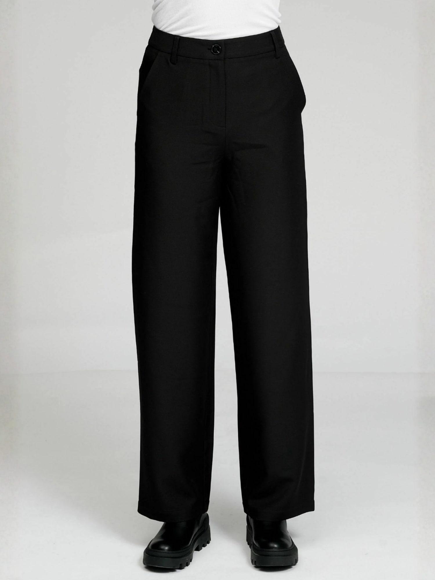 Chinohose Teeshoppen "Teeshoppen Trouser Klassiske", Damen, Gr. Xs, NormalgrößEn, Schwarz, Obermaterial: 94% Polyester, 6% Elasthan, Hosen Chinohose