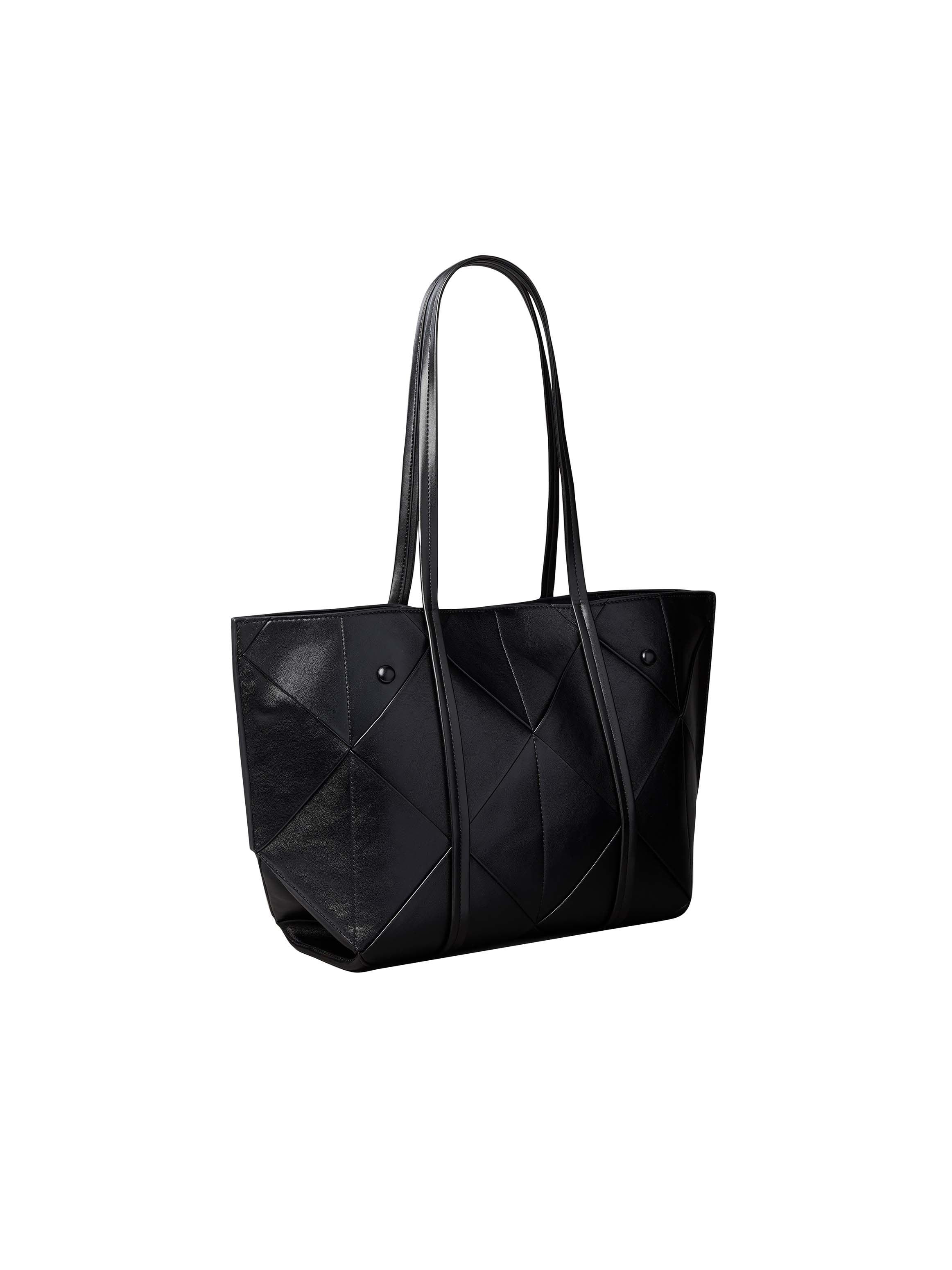 Tragetasche Calvin Klein "Woven Medium Carryall", Damen, Gr. B/H/T: 45,5Cm X 26Cm X 13Cm, Schwarz, Lederimitat, Unifarben, Taschen, Shopper, GroßE UmhäNgetasche, Schultertasche