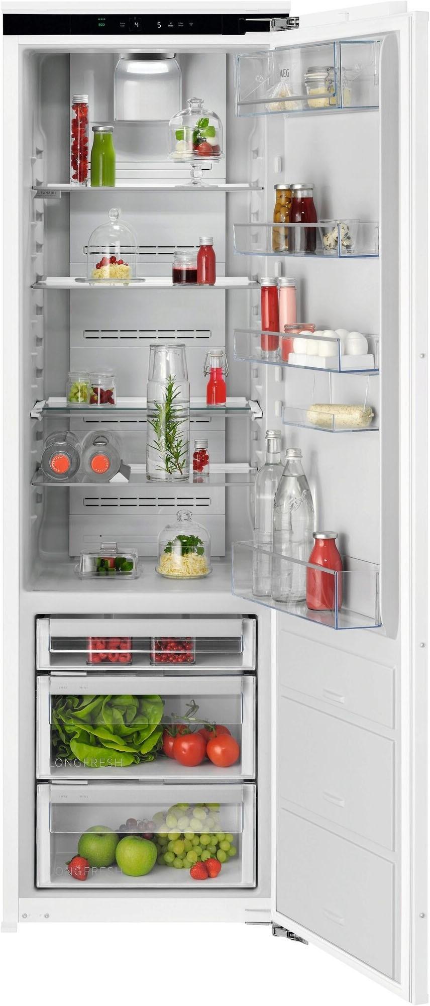 Aeg EinbauküHlschrank "923586301", Energieeffizienz: D (A-G), Silber (Weiß), Rechtsanschlag, Wechselbar, KüHlschräNke, Longfresh 0 C-Zone
