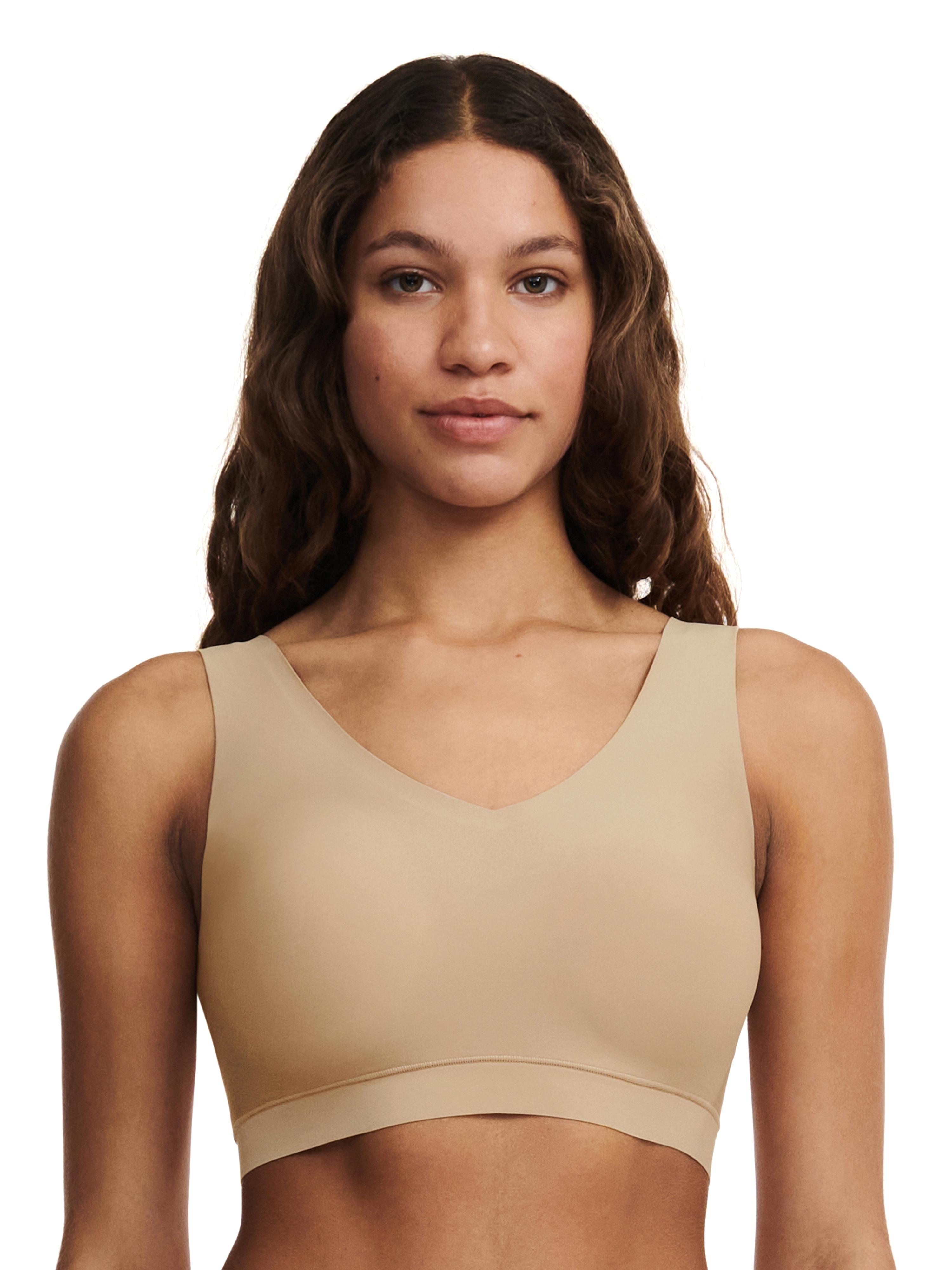 Bustier Chantelle "Softstretch", Damen, Gr. Xl/Xxl, N-Gr, Beige, Obermaterial: 80% Polyamid, 20% Elasthan, Bhs Bustier, V-Ausschnitt