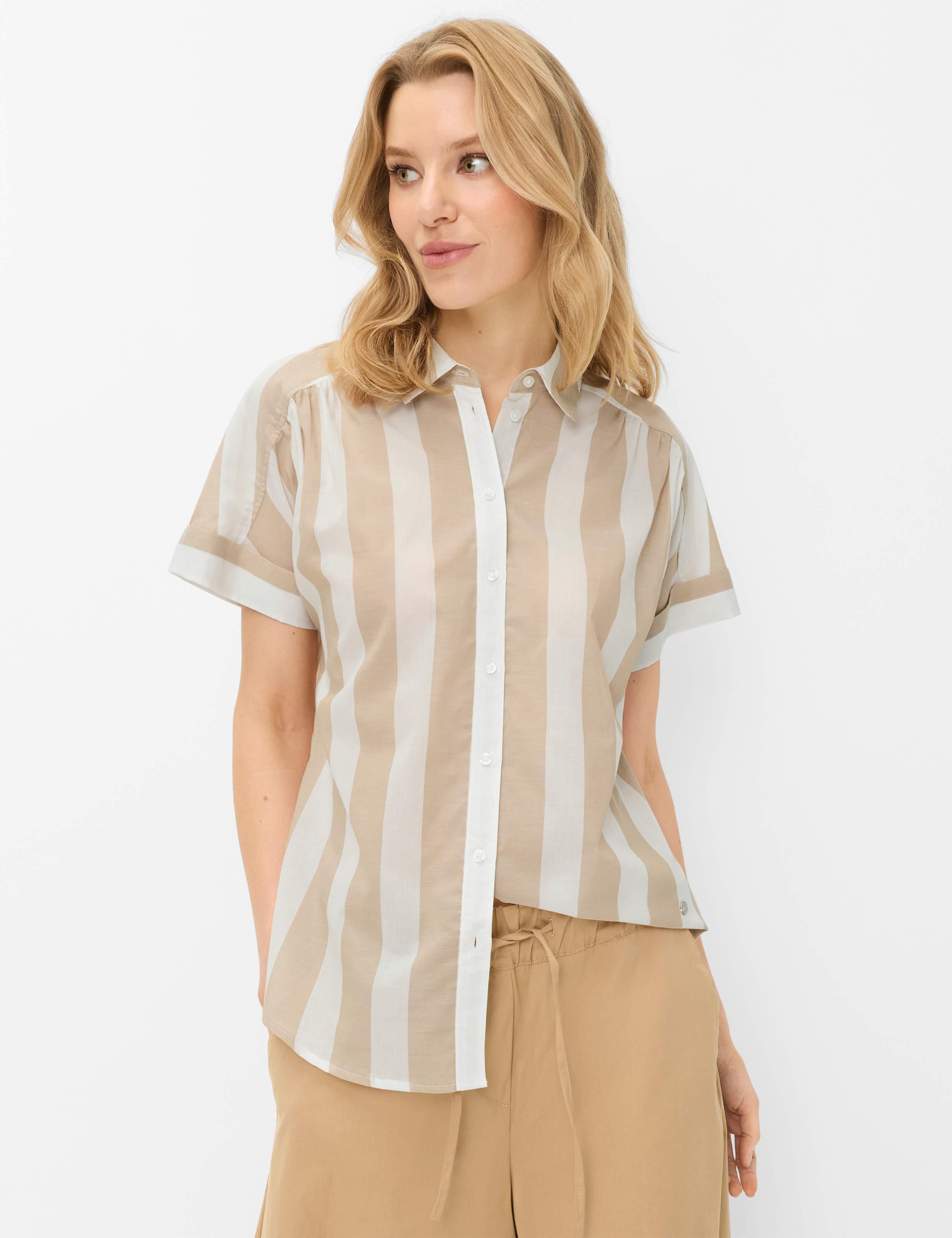 Brax Damen Bluse Style VIV golden beige, Beige, Gr. 32